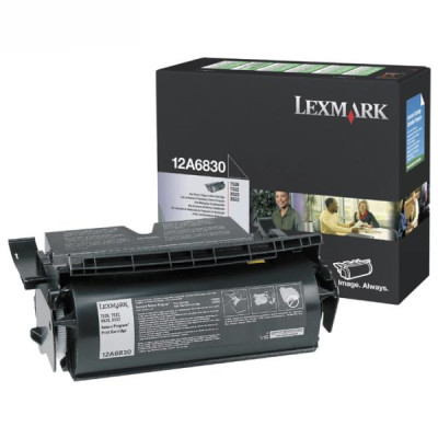 Lexmark 12A6830, originální toner, černý, 7500 stran