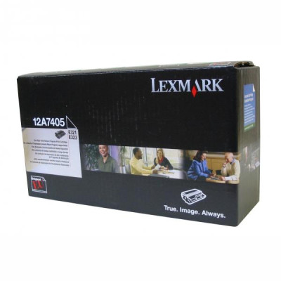 Lexmark 12A7405, originální toner, černý, 6000 stran