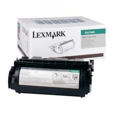 Lexmark 12A7460, originální toner, černý, 5000 stran