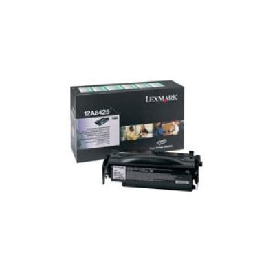 Lexmark 12A8425, originální toner, černý, 12000 stran