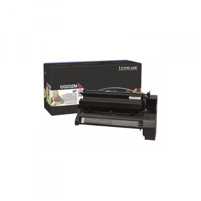 Lexmark 15G032M, originální toner, purpurový, 15000 stran