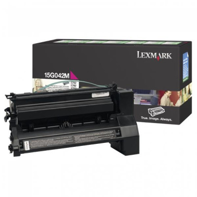 Lexmark 15G042M, originální toner, purpurový, 15000 stran