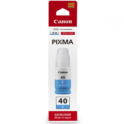 Canon GI-40C (3400C001), originální inkoust, azurový, 7700 stran (70 ml)