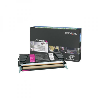 Lexmark C5200MS, originální toner, purpurový, 1500 stran