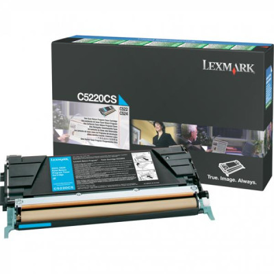 Lexmark C5220CS, originální toner, azurový, 3000 stran