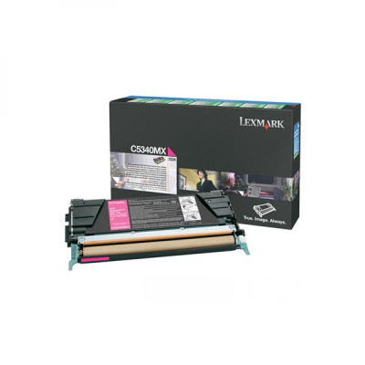 Lexmark C5340MX, originální toner, purpurový, 7000 stran