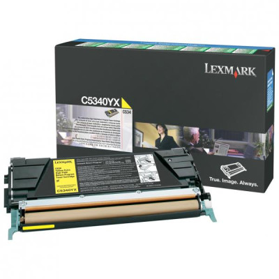 Lexmark C5340YX, originální toner, žlutý, 7000 stran