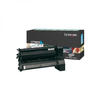 Lexmark C7700CS, originální toner, azurový, 6000 stran