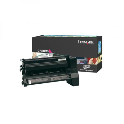 Lexmark C7700MS, originální toner, purpurový, 6000 stran