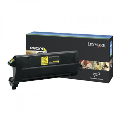 Lexmark C9202YH, originální toner, žlutý, 14000 stran