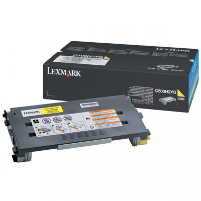 Lexmark C500H2YG, originální toner, žlutý, 3000 stran