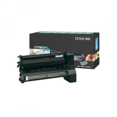 Lexmark C7700CH, originální toner, azurový, 10000 stran