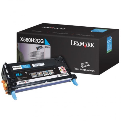 Lexmark X560H2CG, originální toner, azurový, 10000 stran