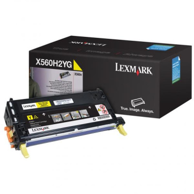 Lexmark X560H2YG, originální toner, žlutý, 10000 stran