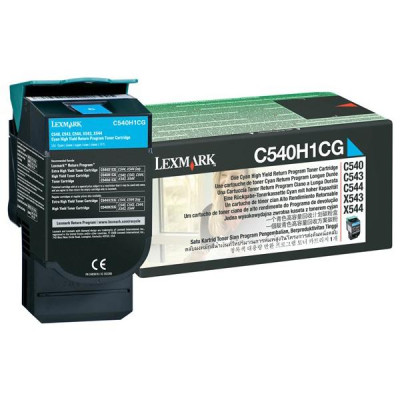 Lexmark C540H1CG, originální toner, azurový, 2000 stran