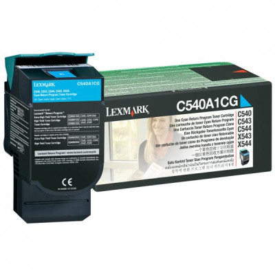 Lexmark C540A1CG, originální toner, azurový, 1000 stran