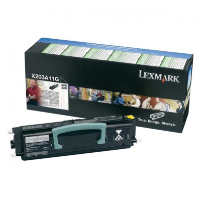 Lexmark X203A11G, originální toner, černý, 2500 stran