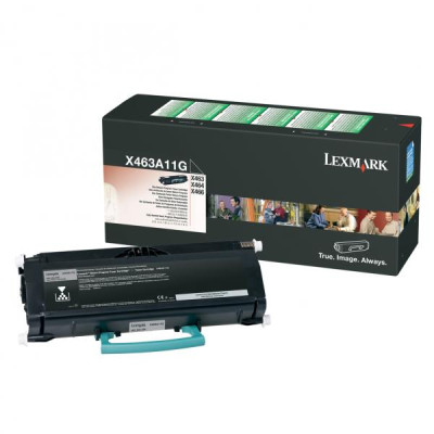 Lexmark X463A11G, originální toner, černý, 3500 stran