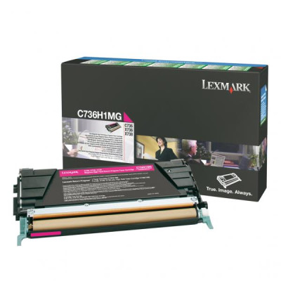 Lexmark C736H1MG, originální toner, purpurový, 10000 stran