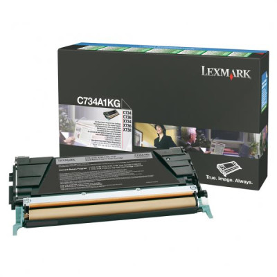 Lexmark C734A1KG, originální toner, černý, 8000 stran