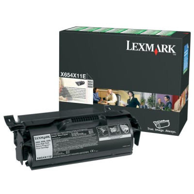 Lexmark X654X11E, originální toner, černý, 36000 stran