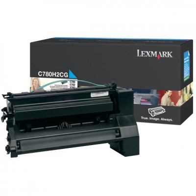 Lexmark C780H2CG, originální toner, azurový, 10000 stran