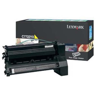 Lexmark C7722YX, originální toner, žlutý, 15000 stran