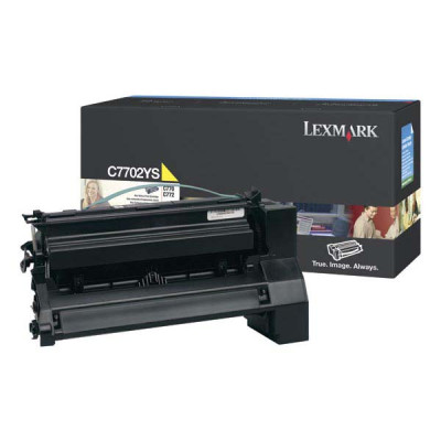 Lexmark C7702YS, originální toner, žlutý, 6000 stran