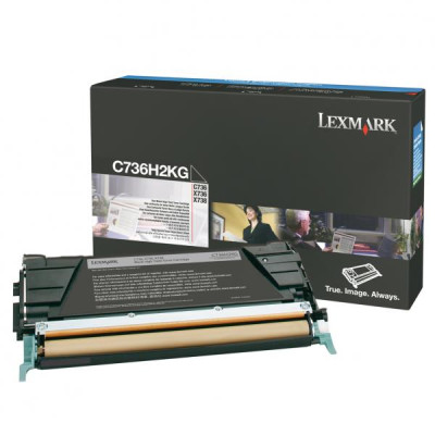 Lexmark C736H2KG, originální toner, černý, 12000 stran