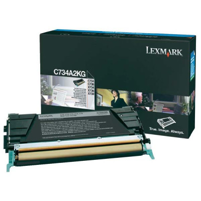 Lexmark C734A2KG, originální toner, černý, 8000 stran