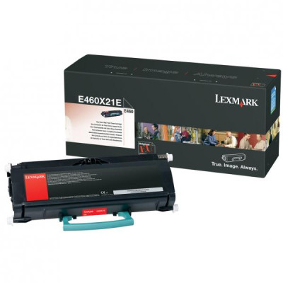 Lexmark E460X21E, originální toner, černý, 15000 stran