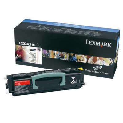 Lexmark X203A21G, originální toner, černý, 2500 stran