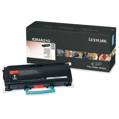 Lexmark X264A21G, originální toner, černý, 3500 stran