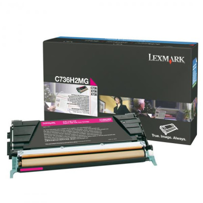 Lexmark C736H2MG, originální toner, purpurový, 10000 stran