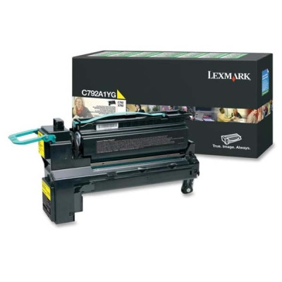 Lexmark C792A1YG, originální toner, žlutý, 6000 stran