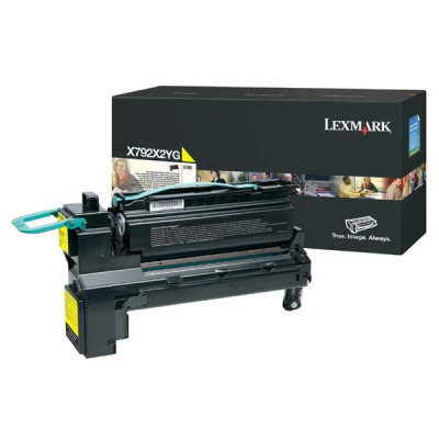 Lexmark X792X2YG, originální toner, žlutý, 20000 stran