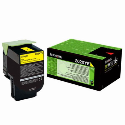 Lexmark 80C2XY0 (80C2XYE), originální toner, žlutý, 4000 stran