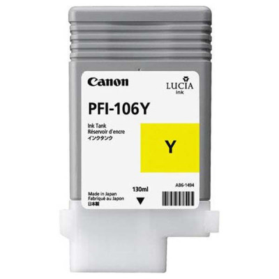 Canon PFI-106Y (6624B001), originální inkoust, žlutý, 130 ml