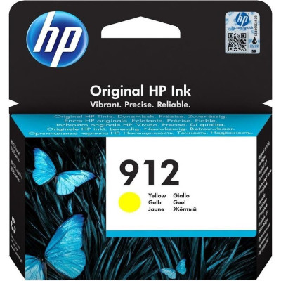 HP 3YL79AE (912), originální inkoust, žlutý, 315 stran