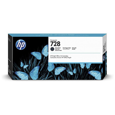 HP 3WX25A (728), originální inkoust, matně černý, 130 ml