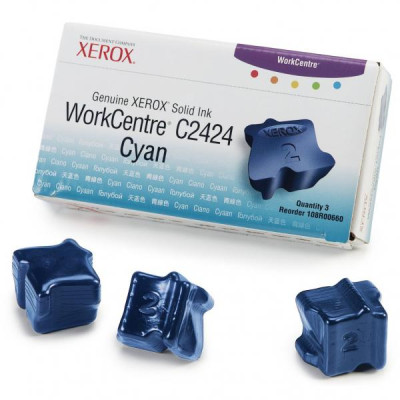 Xerox 108R00660, originální inkoust, azurový, 3400 stran, 3-pack