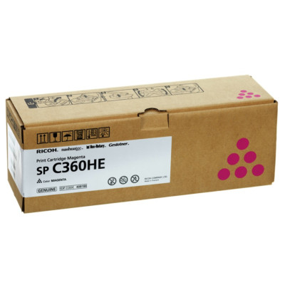 Ricoh 408190, originální toner, purpurový, 1500 stran