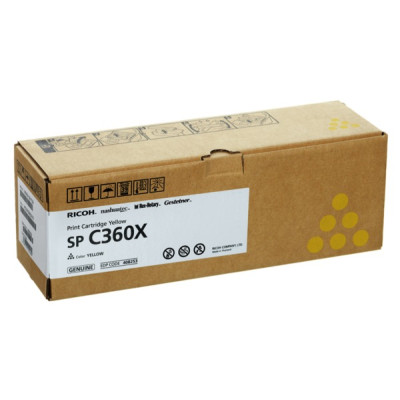 Ricoh 408253, originální toner, žlutý, 9000 stran