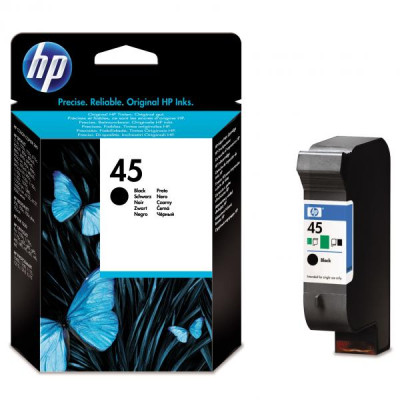 HP 51645GE (45), originální inkoust, černý, 21 ml