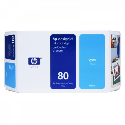 HP C4846A (80), originální inkoust, azurový, 350 ml