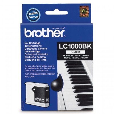 Brother LC-1000HYBk, originální inkoust, černý, 900 stran