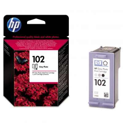 HP C9360AE (102), originální inkoust, photo šedý, 23 ml