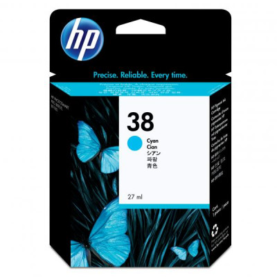 HP C9415A (38), originální inkoust, azurový, 27 ml