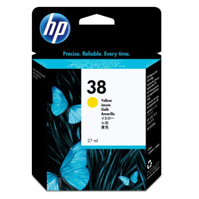 HP C9417A (38), originální inkoust, žlutý, 27 ml