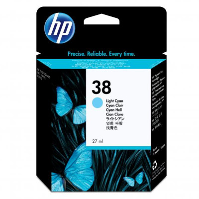 HP C9418A (38), originální inkoust, světle azurový, 27 ml